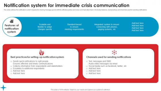 Notification System For Immediate Strategic Guide Crisis Communication Planning Ideas Pdf