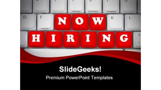 Now Hiring Computer PowerPoint Themes And PowerPoint Slides 0411
