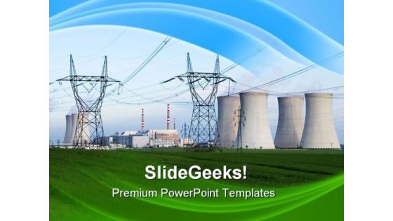 Nuclear Power Station Technology PowerPoint Templates And PowerPoint Backgrounds 0311