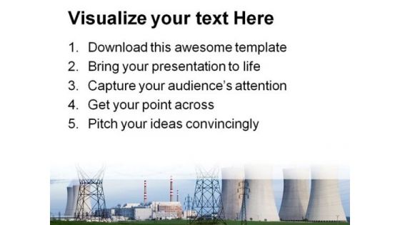 Nuclear Power Station Technology PowerPoint Themes And PowerPoint Slides 0311