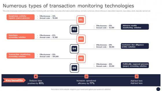 Numerous Types Of Transaction Monitoring Mitigating Corporate Scams And Robberies Diagrams Pdf