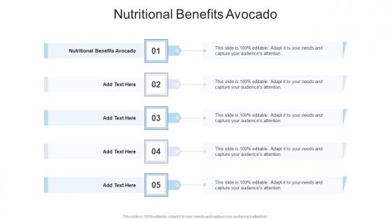 Nutritional Benefits Avocado In Powerpoint And Google Slides Cpb
