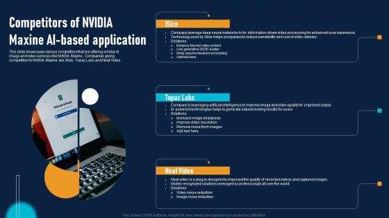 NVIDIA AI To Improve Virtual Communication Experience Competitors Of NVIDIA Maxine Mockup Pdf