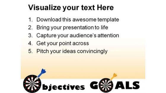 Objectives And Goals Success PowerPoint Themes And PowerPoint Slides 0811