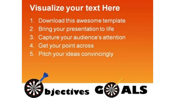Objectives And Goals Success PowerPoint Themes And PowerPoint Slides 0811