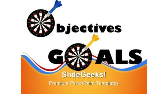 Objectives And Goals Success PowerPoint Themes And PowerPoint Slides 0811