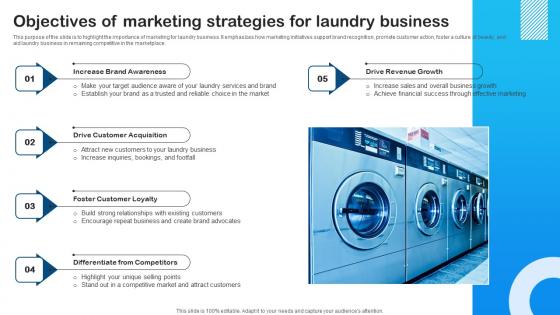 Objectives Of Marketing Strategies Marketing Plan For Laundry Start Up Demonstration Pdf