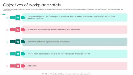 Objectives Of Workplace Safety Workplace Safety Protocol And Security Practices Ideas Pdf