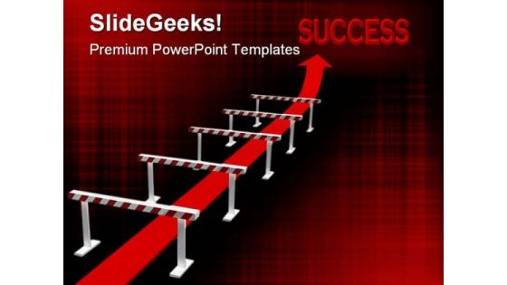 Obstacle01 Symbol PowerPoint Template 0910