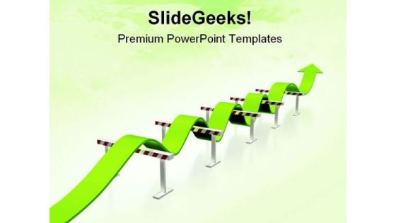 Obstacle Symbol PowerPoint Template 0910 Obstacle Symbol PowerPoint Template 0910