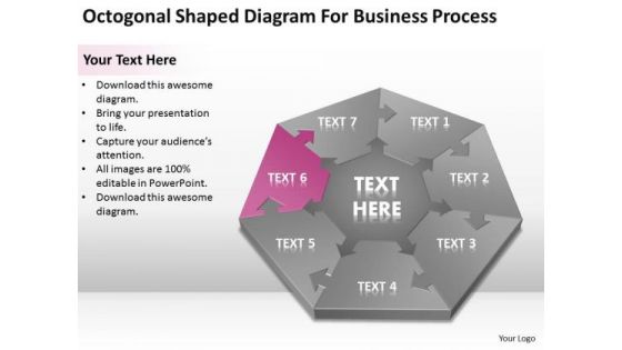 Octogonal Shaped Diagram For Business Process Ppt Plan PowerPoint Slides