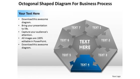 Octogonal Shaped Diagram For Business Process Ppt Plans Online PowerPoint Slides