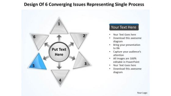 Of 6 Converging Issues Representing Single Process Ppt Radial Network PowerPoint Templates