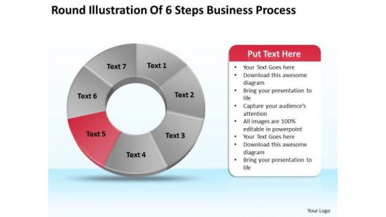 Of 6 Steps World Business PowerPoint Templates Process Plan Slides
