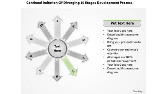 Of Diverging 10 Stages Development Process Circular Flow Diagram PowerPoint Templates Of Diverging 10 Stages Development Process Circular Flow Diagram PowerPoint Templates