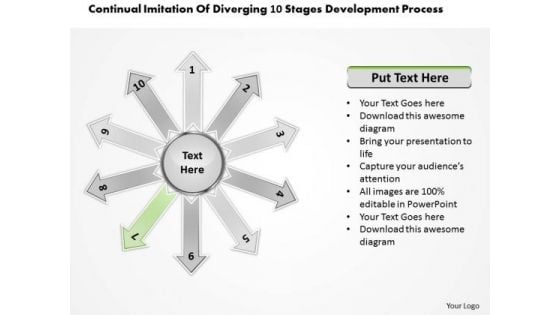 Of Diverging 10 Stages Development Process Circular Flow Network PowerPoint Templates Of Diverging 10 Stages Development Process Circular Flow Network PowerPoint Templates