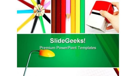 Office Collage Business PowerPoint Themes And PowerPoint Slides 0811