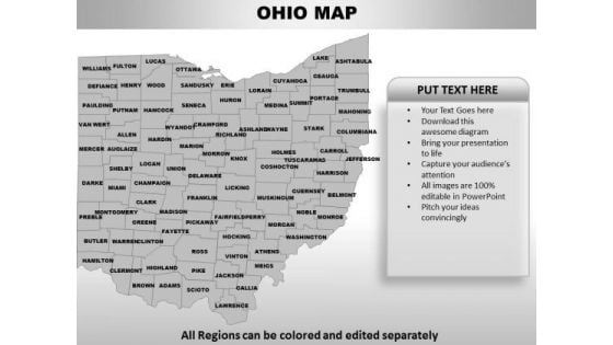 Ohio PowerPoint Maps