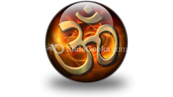 Om Religion PowerPoint Icon C