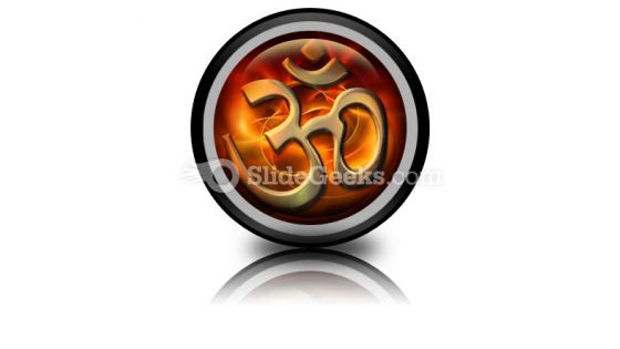 Om Religion PowerPoint Icon Cc