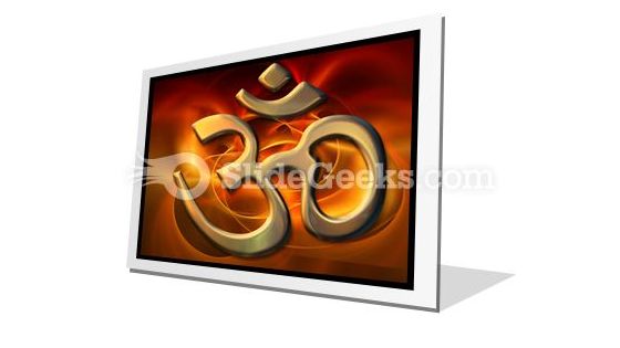 Om Religion PowerPoint Icon F