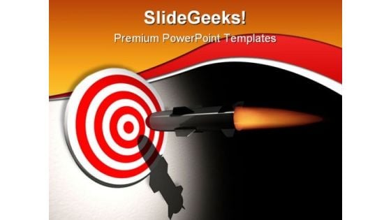 On Target Business PowerPoint Template 1110