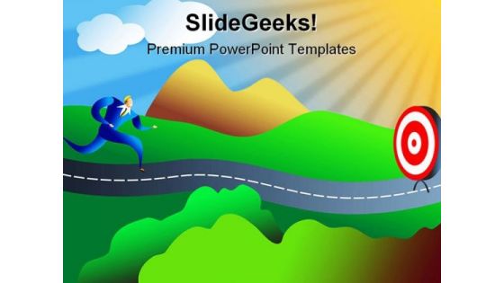 On Target People PowerPoint Template 1110 On Target People PowerPoint Template 1110
