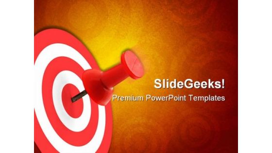 On Targeted Concept Business PowerPoint Templates And PowerPoint Backgrounds 0811
