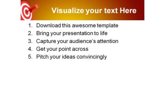 On Targeted Concept Business PowerPoint Themes And PowerPoint Slides 0811