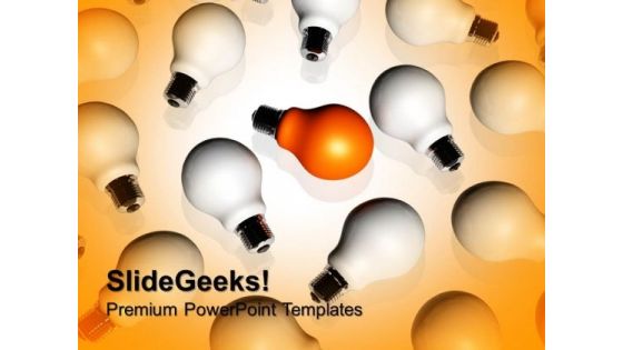 One Lit Bulb Leadership PowerPoint Templates And PowerPoint Themes 0812