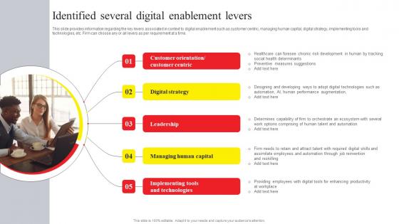 Online Advertising And Technology Task Identified Several Digital Enablement Levers Portrait Pdf