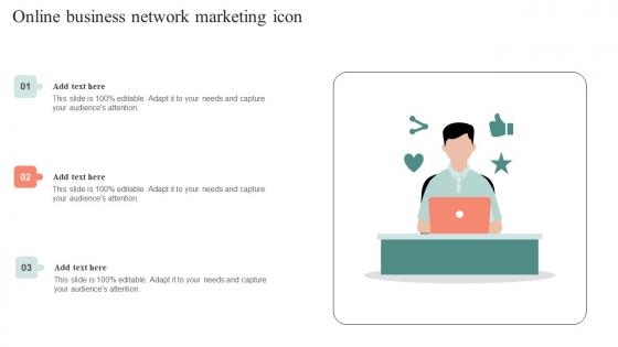 Online Business Network Marketing Icon Background Pdf