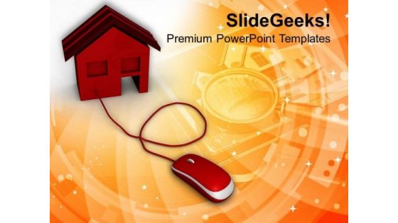 Online Buying Home Internet Technology PowerPoint Templates Ppt Backgrounds For Slides 0113