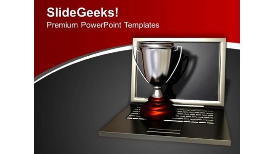 Online Championship Winner PowerPoint Templates Ppt Backgrounds For Slides 0313