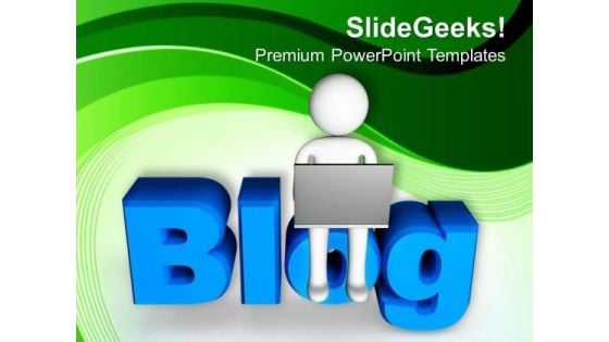 Online Concept Of Blog For Ideas Or Opinions PowerPoint Templates Ppt Backgrounds For Slides 0613