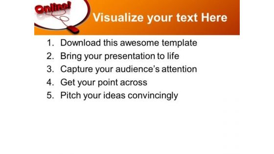 Online Connected Internet PowerPoint Templates And PowerPoint Themes 0712
