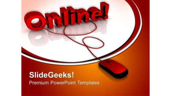 Online Connected Internet PowerPoint Templates And PowerPoint Themes 0712