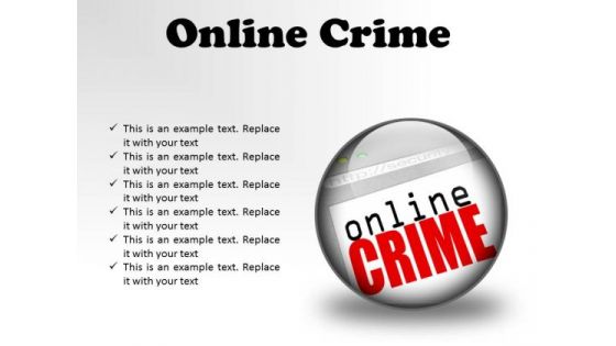 Online Crime Internet PowerPoint Presentation Slides C