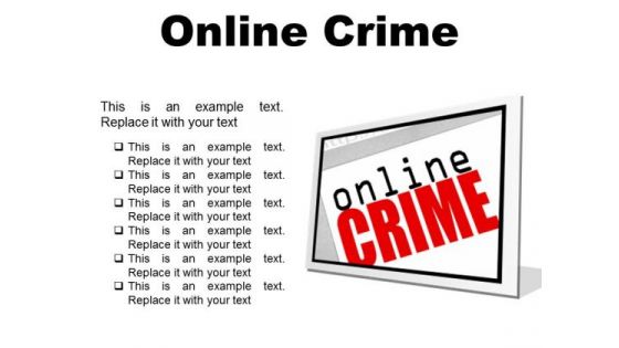 Online Crime Internet PowerPoint Presentation Slides F