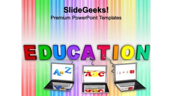 Online Education Technology PowerPoint Templates And PowerPoint Themes 0612