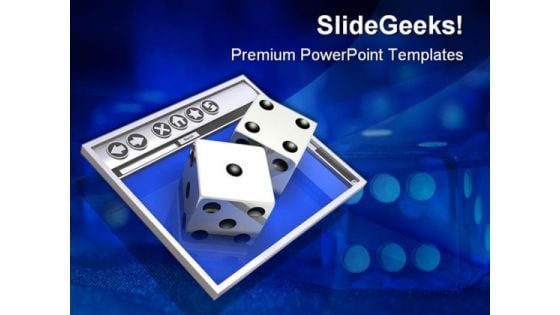 Online Gambling Game PowerPoint Themes And PowerPoint Slides 0511