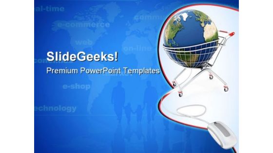 Online Global Shopping Internet PowerPoint Themes And PowerPoint Slides 0911