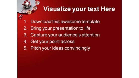 Online Help Internet PowerPoint Themes And PowerPoint Slides 0811