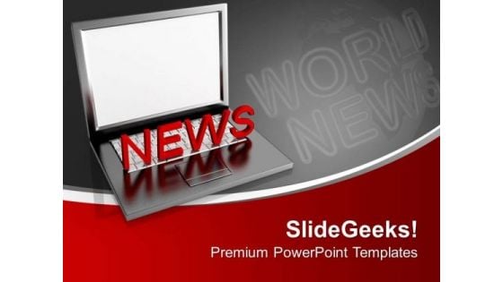 Online International News PowerPoint Templates Ppt Backgrounds For Slides 0313