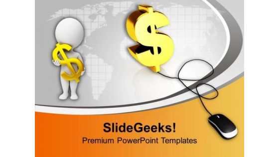 Online Making Of Money Dollars PowerPoint Templates Ppt Backgrounds For Slides 0313