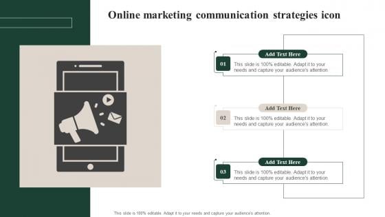 Online Marketing Communication Strategies Icon Rules Pdf