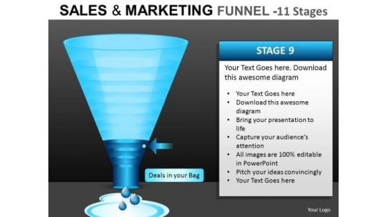 Online Marketing Conversion Funnel PowerPoint Templates