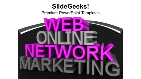Online Marketing Related Words PowerPoint Templates Ppt Backgrounds For Slides 0213