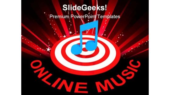 Online Music Entertainment PowerPoint Templates And PowerPoint Backgrounds 0211