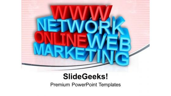 Online Networking Business Marketing PowerPoint Templates Ppt Backgrounds For Slides 0313